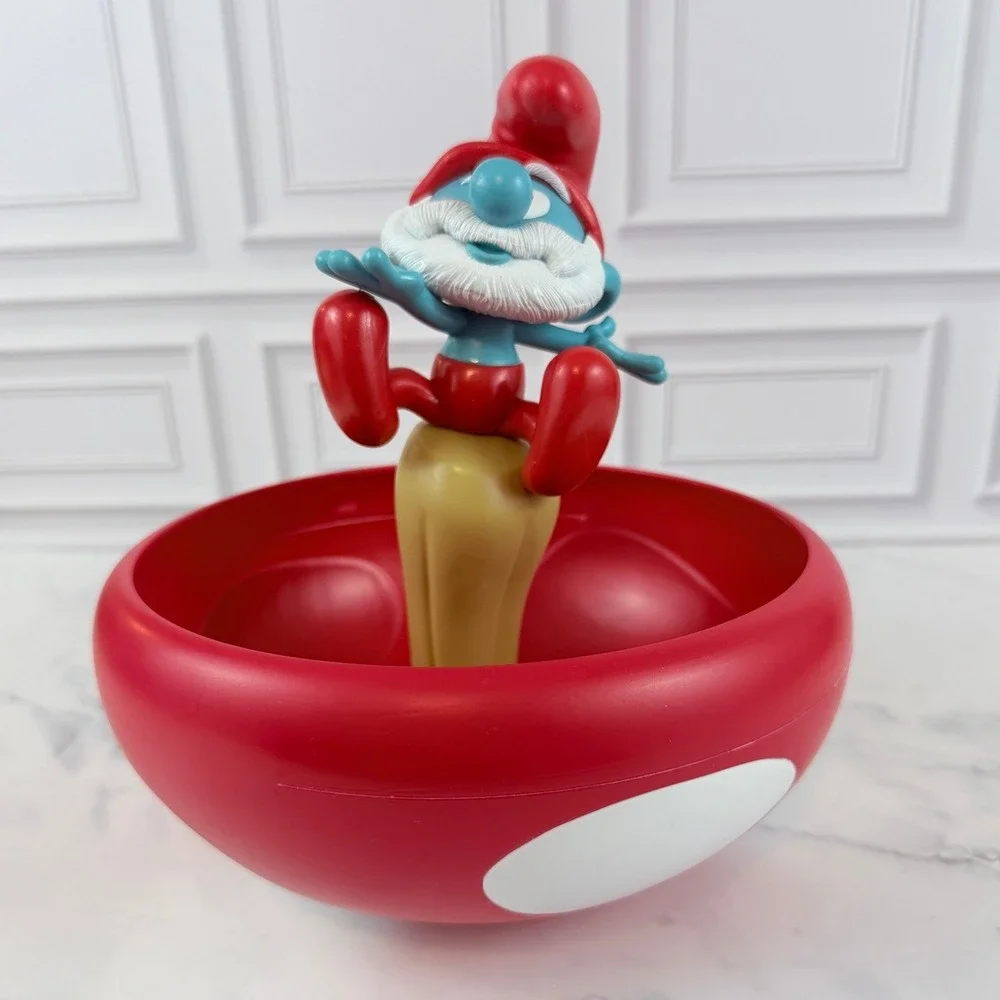 Papa Smurf on a Mushroom Popcorn Bucket 2025 Movie Merchandise